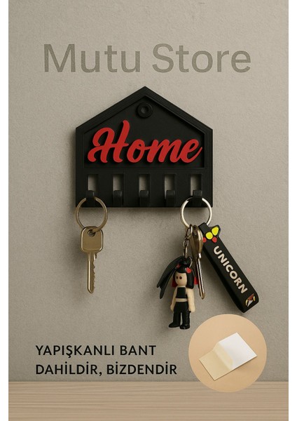 Anahtar Tutucu (Açılır Kapanır Kancalar) Antre Hol Anahtar Askısı