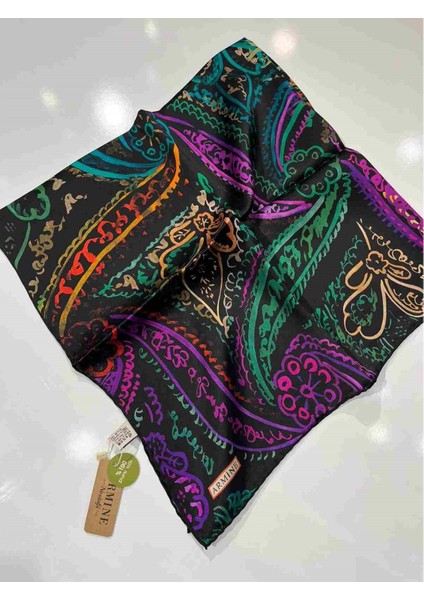 Armine Saf Ipek Eşarp Nostalji Serisi - 1