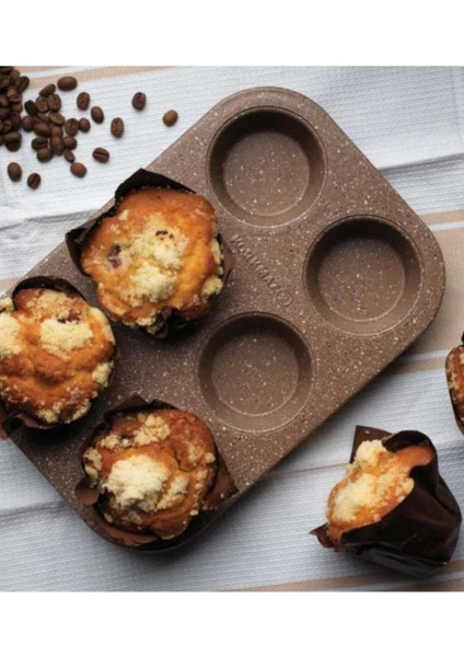 6'lı Muffin Kek Kalıbı, Beyaz, Dayanıklı ve Kullanışlı Mutfak Gereci fiyatları