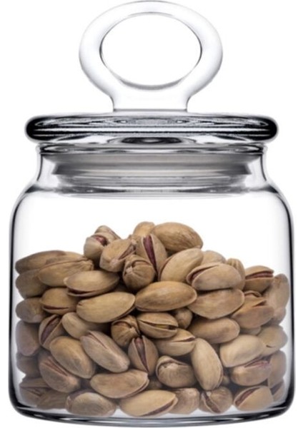 Şeffaf Cam Kapaklı Küçük Kavanoz Seti, 575CC, 4'lü, Şık ve Kullanışlı Tasarım