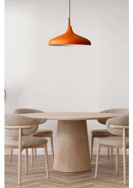 Turuncu Metal Sarkıt Avize, Modern ve Şık Tasarım, 35CM, Mutfak ve Salon Için Ideal