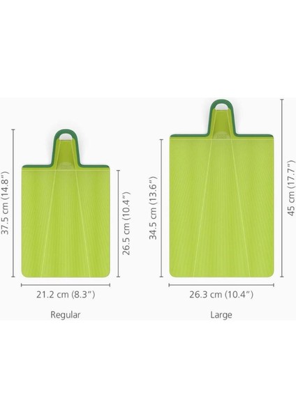 Yeşil Katlanabilir Doğrama Tahtası, Çok Renkli, Pratik ve Kullanışlı Mutfak Gereci