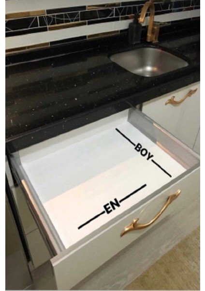 Siyah 62/49 cm ve 50/40 cm Ölçüde Ayarlanabilir Çekmece Içi Kepçelik Organizer indirimleri