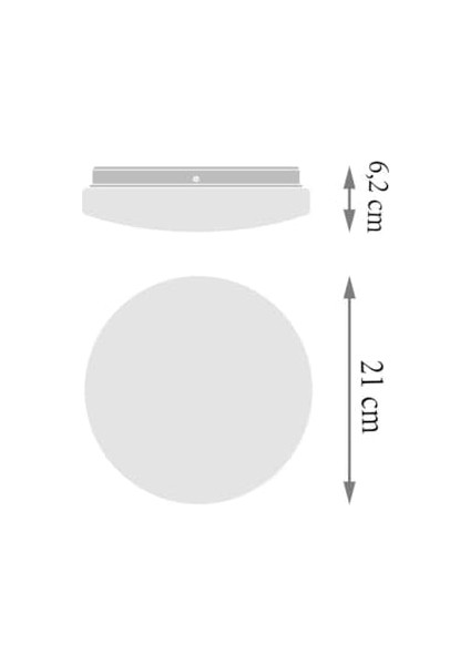LED Plafonyer 12W IP44 Sarı Işık modelleri