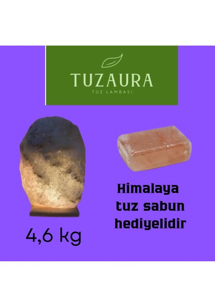 Doğal Çekilmiş Tuz Lambası, 4,6 Kg, Gri, Sağlıklı ve Estetik Dekorasyon Parçası fiyatları