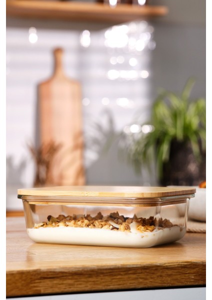 Kahverengi 1050 ml Borosilikat Saklama Kabı, Sağlıklı ve Şık Mutfak Gereci fiyatları