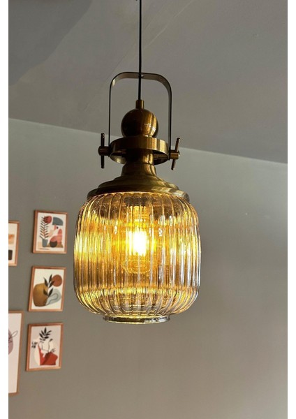 Füme Cam Tekli Sarkıt Avize Retro Tasarım, Salon ve Restoran Aydınlatması fırsatları