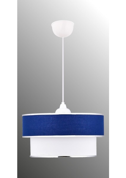 Lacivert 2 Katlı Kumaş Pasta Avize, Yatak ve Çocuk Odası Için Şık Aydınlatma fiyatları