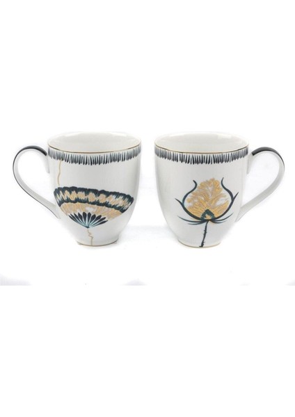 Gri Seramik Ikili Kupa Seti, Şık ve Kullanışlı Tasarım.