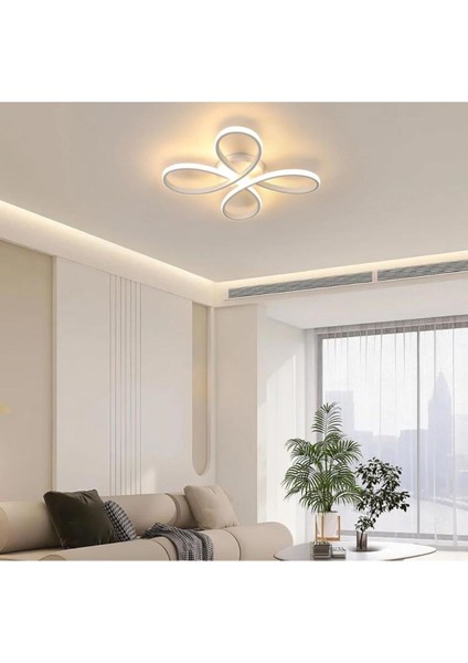 Modern Oturma Odası, Mutfak ve Salon Için Şık Beyaz Kasa Günışığı LED Avize