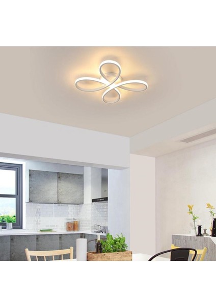 Modern Oturma Odası, Mutfak ve Salon Için Şık Beyaz Kasa Günışığı LED Avize modelleri