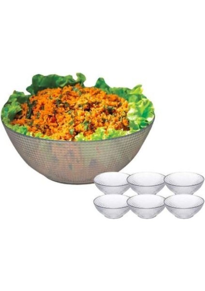 Yeşil 7 Parça Kase Takımı, Şık ve Kullanışlı Mutfak Seti