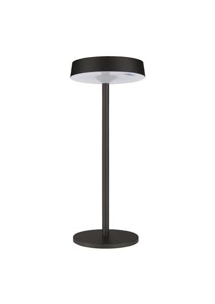 Solar Şarjlı Masa Lambası - 3 Kademeli Dimmer, Dokunmatik, Type-C Usb, Güneş Enerjili, Siyah Metal Gövde, 31 cm modelleri