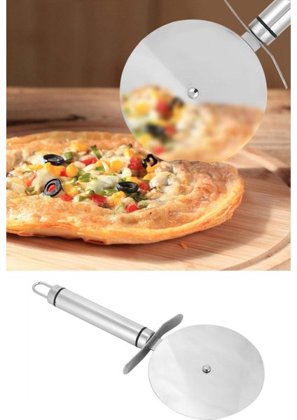 Hazırlık Seti: Yapışmaz Tepsi, Pizza Kesici, Spatula ve Silikon Hamur Matı indirimleri