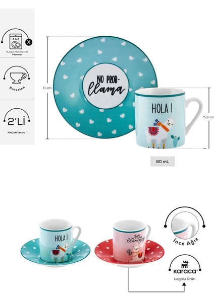 2 Kişilik Gri Kahve Fincan Takımı, 80 Ml, Şık ve Klasik Tasarım fiyatları