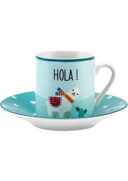 2 Kişilik Gri Kahve Fincan Takımı, 80 Ml, Şık ve Klasik Tasarım