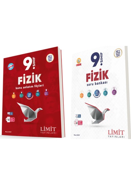 Limit 2025 9. Sınıf Fizik Kaf Konu + Soru Seti 2 Kitap Güncel Müfredat