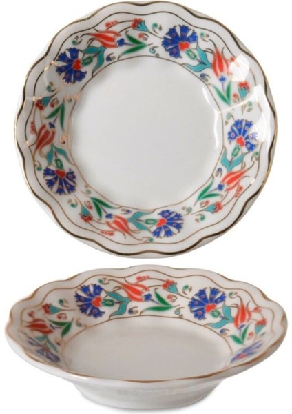 6'lı Porselen Çay Tabağı Seti, 10 Cm, Şık ve Kullanışlı Tasarım