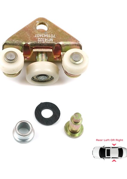 BDP26 VW Transporter T4 Caravelle 1990-2003 için Arka Sürgülü Kapı Makarası 701843436A fiyatları