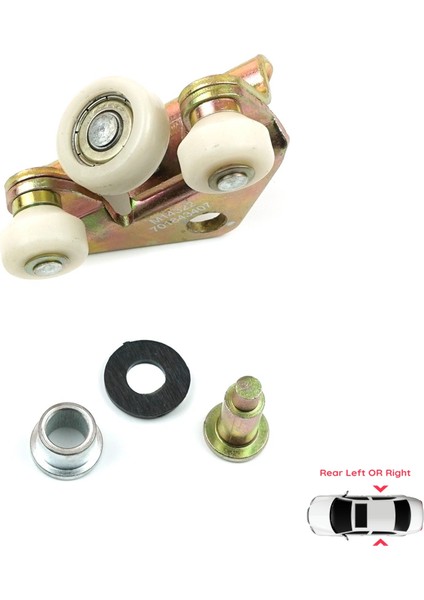 BDP26 VW Transporter T4 Caravelle 1990-2003 için Arka Sürgülü Kapı Makarası 701843436A modelleri