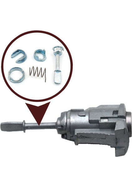 V5BDP32 VW Passat B5 GP 3BG 3B3 3B6 2000-2005 3B0837167 İçin Ön Kapı Kilidi Tamir Takımı 51.5 mm modelleri