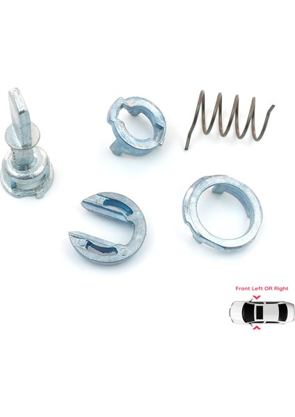 BDP49 VW Transporter T5 Fox 5Z New Beetle Polo 9N 2/3 Kapı 1C0837167B İçin Kapı Kilit Tamir Takımı 39 mm modelleri