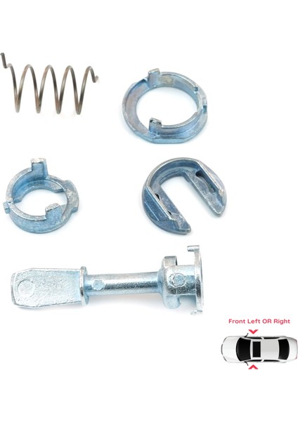 V2BDP52 VW Polo MK4 IV 9A 9N 2001-2012 4/5 Kapı 1U0837167 İçin Ön Sağ veya Sol Kapı Kilidi Tamir Seti 45 mm