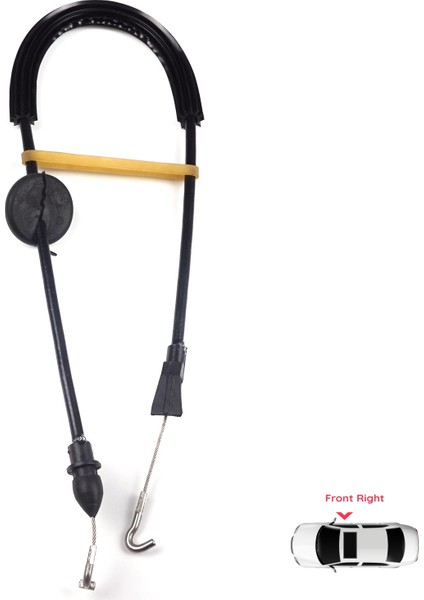 BDP198 VW Caddy MK3 2K 2004-2015 Touran MK1 1T 2003-2015 2K0837114B İçin Ön Sağ Kapı İç Açma Teli 58 cm