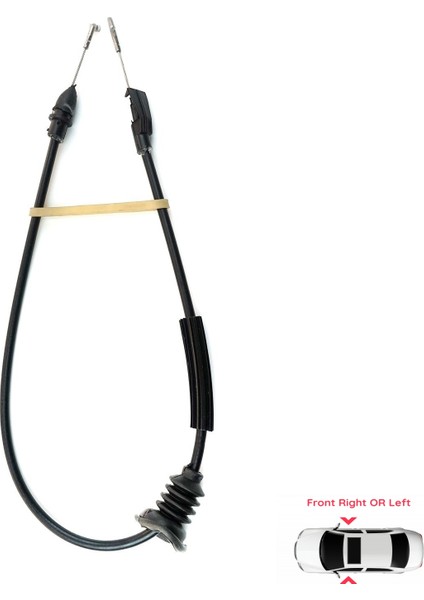 BDP72 VW Transporter T5 Caravelle Multivan 7H 7J 2003-2016 7E08377085 İçin Ön Kapı İç Açma Teli modelleri