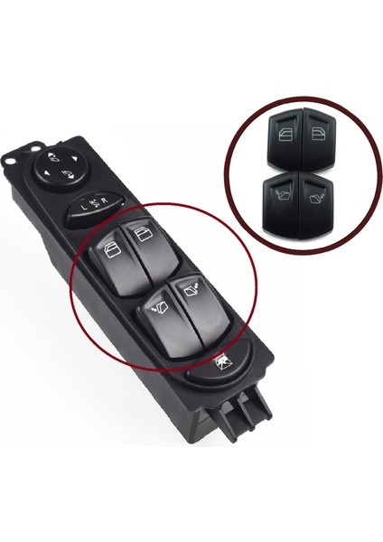 BDP671+BDP81 Mercedes Vito Viano Mixto W639 2003-2015 A6395451313 İçin 4 Adet Ön Sürücü Cam Düğme Kapağı modelleri