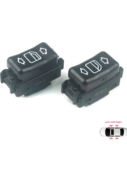 BDP631+BDP632 Mercedes W124 A124 C124 S124 W126 C126 W463 W201 190 A1248204610 İçin Sağ Sol Kapı Cam Açma Düğmesi fiyatları