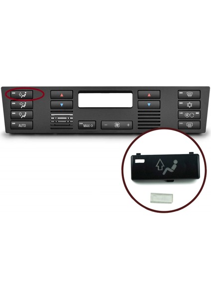 BDP88-1 BMW X5 E53 2000-2006 5 E39 1996-2003 64116915812 İçin Klima Kontrol Yukarı Yönlendirme Düğme Kapağı modelleri