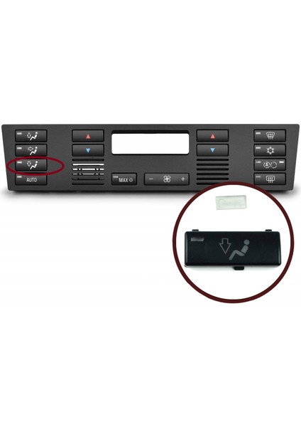 BDP88-3 BMW X5 E53 2000-2006 5 E39 1996-2003 64116915812 İçin Klima Kontrol Aşağı Yönlendirme Düğme Kapağı modelleri