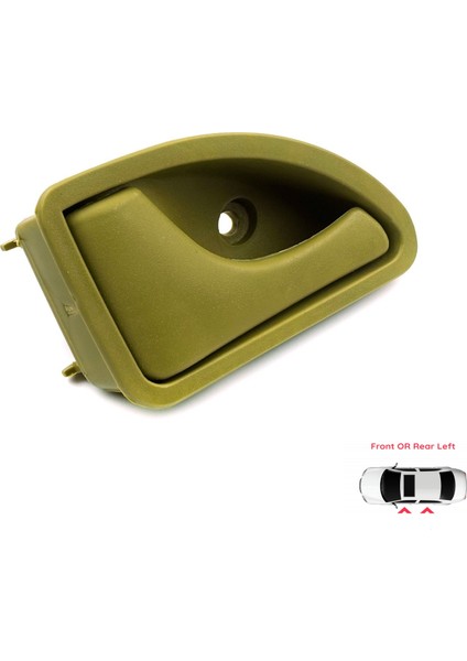 BDP930 Renault Kangoo Twingo MK1 Nissan Kubistar X76 8200259376 İçin Sol İç Kapı Kolu Hardal Zeytin Yeşili