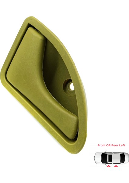 BDP930 Renault Kangoo Twingo MK1 Nissan Kubistar X76 8200259376 İçin Sol İç Kapı Kolu Hardal Zeytin Yeşili modelleri