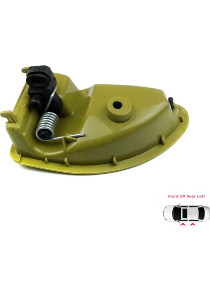 BDP930 Renault Kangoo Twingo MK1 Nissan Kubistar X76 8200259376 İçin Sol İç Kapı Kolu Hardal Zeytin Yeşili fırsatları