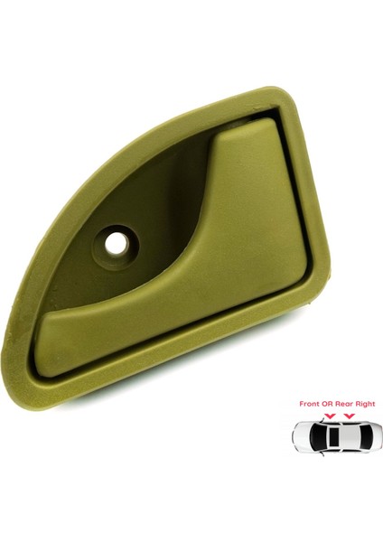 BDP931 Renault Kangoo I Twingo MK1 Nissan Kubistar X76 8200259376 İçin Sağ İç Kapı Açma Kolu Hardal Rengi modelleri