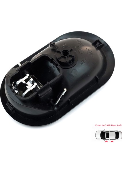 BDP107 Renault Scenic Megane Twingo Kangoo 2 Clio Master 3 Sandero Logan Duster 1 Modus İçin Sol Kapı Kolu fırsatları