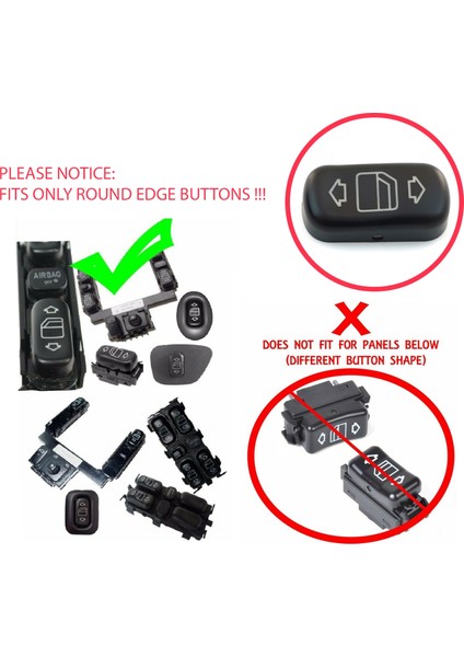BDP111 Mercedes E Class W210 S210 C Class W202 S202 2108208210 İçin 1 Adet Cam Açma Düğme Kapağı modelleri