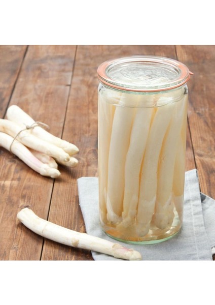 2'li 1590 ml Silindir Cam Saklama Kavanozu, Beyaz, Sağlam ve Şık Tasarım modelleri