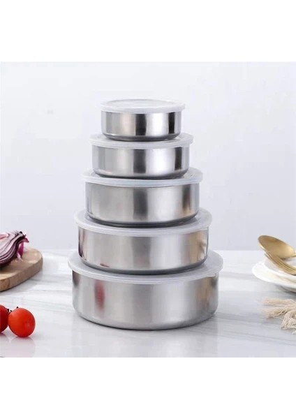 Paslanmaz Çelik Yemek Saklama Kabı Seti