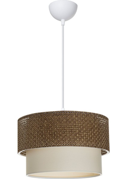 Desenli Kahverengi Sarkıt Avize, Şık ve Modern Dekoratif Aydınlatma.