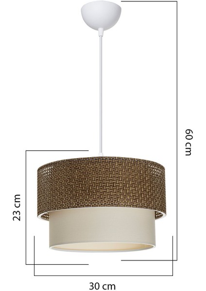 Desenli Kahverengi Sarkıt Avize, Şık ve Modern Dekoratif Aydınlatma. fiyatları