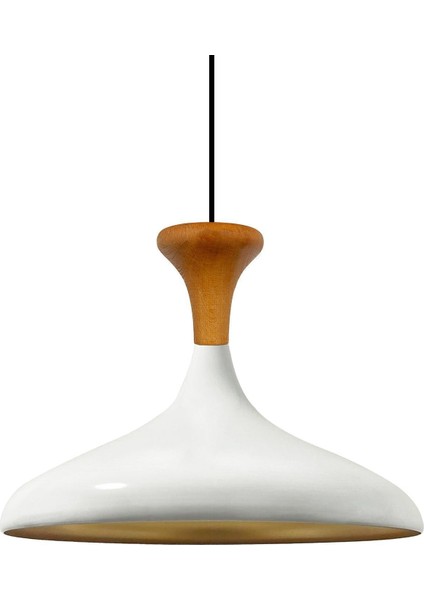 Beyaz Ahşap Mantar Başlıklı Tekli Sarkıt Avize, Şık ve Modern Tasarım fiyatları