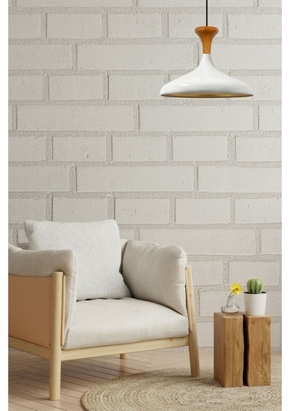 Beyaz Ahşap Mantar Başlıklı Tekli Sarkıt Avize, Şık ve Modern Tasarım indirimleri