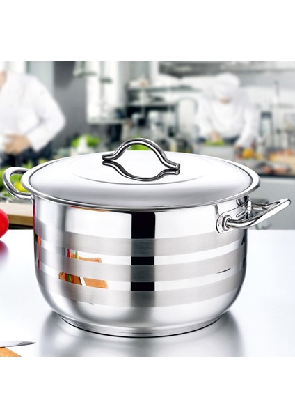 Mat Şerit 18CM Küçük Tencere, Metalik Yüzey, Şık ve Kullanışlı Mutfak Aksesuarı fiyatları