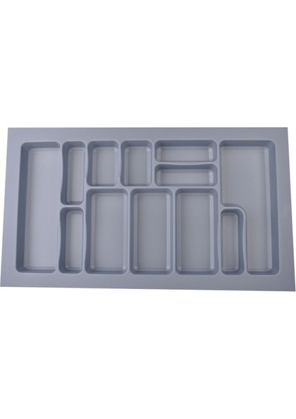 Gri Plastik Çekmece Içi Kaşıklık 74X49, Düzenleyici Organizer S-2289-G