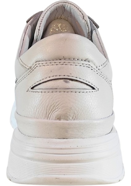 Erkek Ön Yüzü Delikli Hakiki Tabaka Deri Sneakers Ayakkabı 25WM0323