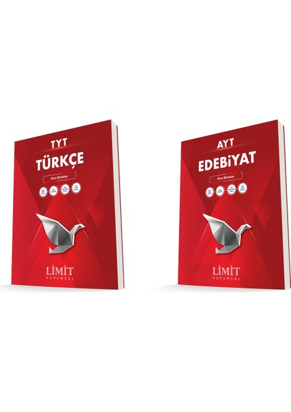 Limit Kurumsal Tyt Türkçe + Ayt Edebiyat Soru Bankası Seti 2 Kitap
