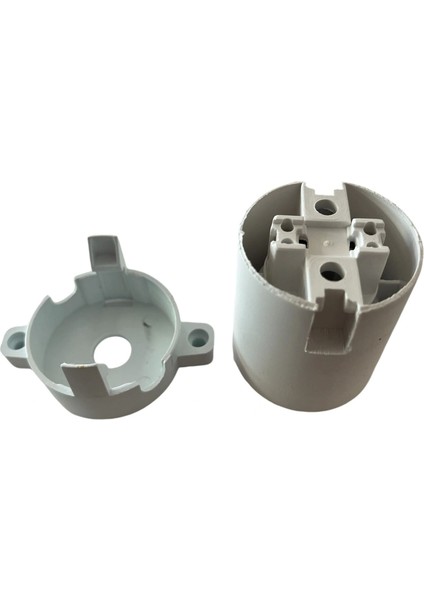 Sıva Üstü Duy E27 Vidasız Geçmeli Donanma Duyu Bakalit Beyaz (250V-4A) 5 Adet fiyatları